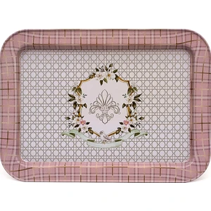 EE169-U7 Rosy Desenli Dikdörtgen Tepsi 32X43 cm