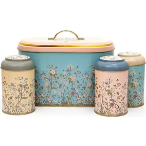 Erb02u2 Oval Ekmek Kutusu 4 Lü Set, Botanica