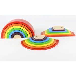 Ali Wooden Aliwooden 7 Li Waldorf Gökkuşağı 3 Ü Bir Arada Set