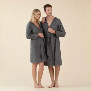 Floss Unisex Bornoz Koyu Gri