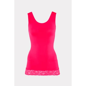 Nbb Nar Çiçeği Seamless Dantelli Geniş Askılı Atlet