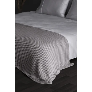 Casadora Baby 100% Pamuk Çift Kişilik Kalın Waffle Pike Örtü -Taş - 200X220 cm