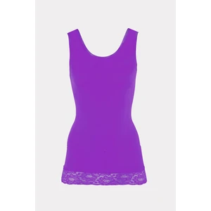 Nbb Mor Seamless Dantelli Geniş Askılı Atlet