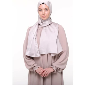 Kadın Düz Krep Saten Parlak Lüks Abiye Şal