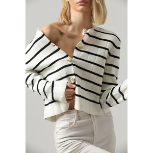 Winter Club Kadın Bisiklet Yaka Yumuşak Dokulu Crop Hırka