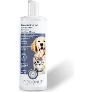 Pure&Care Hassas Ciltler Ve Yavru Kedi Köpekler Için Hipoalerjenik Doğal Şampuan, 250 Ml