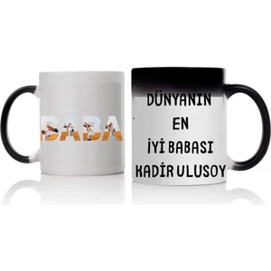 Hediye Vakti Babaya Özel Sihirli Kupa Bardak