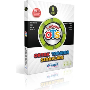 Yanıt Yayınları  9. Sınıf 1. Dönem Ortak Tarama Sınavları Tüm Dersler