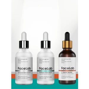 3'lü Cilt Bakım Seti - Yenileyici Aha Peeling Serum + C Vitamini Serum + Leke Karşıtı Serum