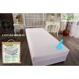 Nehoş Tekstil Plus+ Bambu Su Sıvı Geçirmez Yatak Koruyucu Alez Fitted Full Kenar Alez Çarşaf Tek Çift Battal (10 Farklı Ebat)