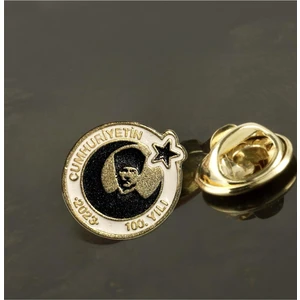 Herşey Nota 100. Yıl (Yüzüncü Yıl Rozeti) Metal Yaka Rozeti Özel Tasarım 1 Adet