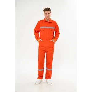 Orange Safety Reflektörlü Bütün İşçi Tulumları