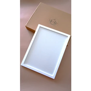 Hiruko Tasarım Atölyesi Ahşap Çerçeve 30X40 cm Premium Frame Puzzle Forma Düğün Nişan Fotoğraf Çerçevesi