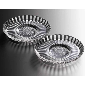 Nude Beykoz Cam Çay Tabağı, 6 Parça, Şeffaf, 11 cm