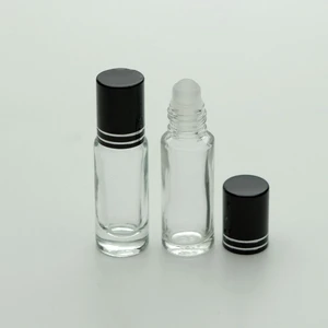 Boş Parfüm Şişesi 4-5 ml (5 Adet) Roll-On Gri Kapaklı Boş Şişe