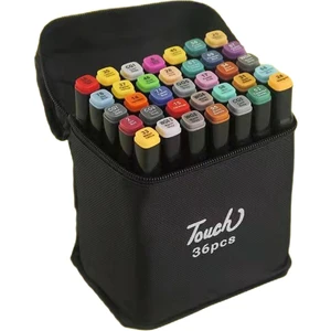 Touch Twin 36 Parça Çift Taraflı Profesyonel Marker Boya Kelem Seti