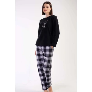 Kadın Polar Uzun Kol Pijama Takım
