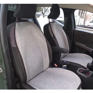 Naz Oto Naz Oto araba Oto 7 Li Keten Koltuk Minderi (7 Parça) - 5 Koltuk Tam Set - Su Geçirmez -Keten-Minder