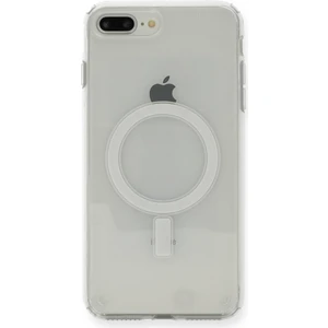 Apple iPhone 8 Plus Kılıf Magsafe Şeffaf Silikon Kılıf