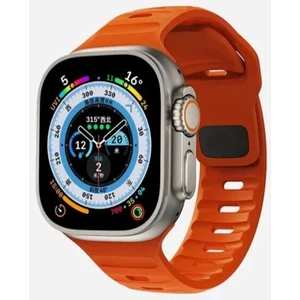 Bilişim Aksesuar Apple Watch Gs Dt Pro T500 Ultra 2 3 4 5 6 7 8 Se Uyumlu 42 44 45MM Special Spor Kordon Kayış Turuncu