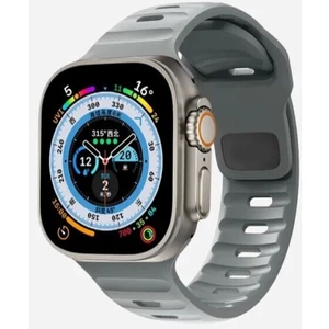 Bilişim Aksesuar Apple Watch Gs Dt Pro T500 Ultra 2 3 4 5 6 7 8 Se Uyumlu 38 40 41MM Special Spor Kordon Kayış Açık Gri