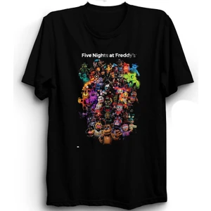 The Fame Five Nights At Freddy's, 5naf, Fnaf, All Characters, Oyun, Game Tişört