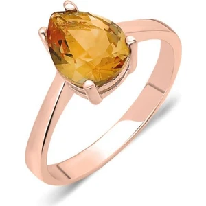 Kadın Damla Model Zultanit Taşlı Rose Renk Değiştiren Yüzük YZK-361