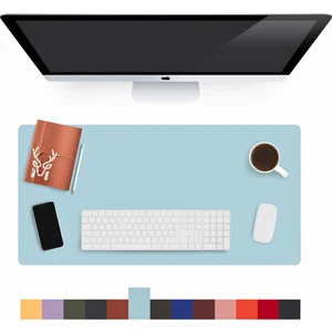 Lindos - Deri Mat, Masa Pedi, Büyük Mouse Pad, Ofis Için Mat, Su Geçirmez Mat, Ofis ve Ev Için Deri Pedi, Gaming Masa Matı, Masaüstü Için Masa