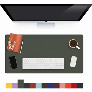 Lindos - Deri Mat, Masa Pedi, Büyük Mouse Pad, Ofis Için Mat, Su Geçirmez Mat, Ofis ve Ev Için Deri Pedi, Gaming Masa Matı, Masaüstü Için Masa
