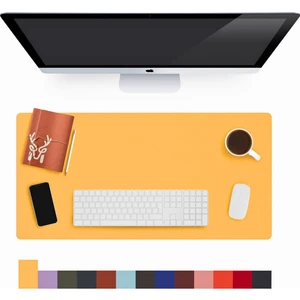 Lindos - Deri Mat, Masa Pedi, Büyük Mouse Pad, Ofis Için Mat, Su Geçirmez Mat, Ofis ve Ev Için Deri Pedi, Gaming Masa Matı, Masaüstü Için Masa