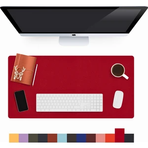 Lindos - Deri Mat, Masa Pedi, Büyük Mouse Pad, Ofis Için Mat, Su Geçirmez Mat, Ofis ve Ev Için Deri Pedi, Gaming Masa Matı, Masaüstü Için Masa