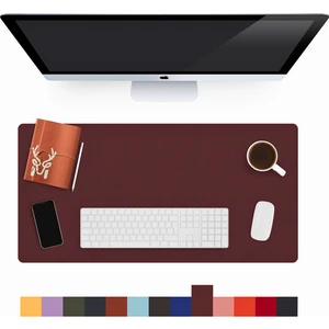 Lindos - Deri Mat, Masa Pedi, Büyük Mouse Pad, Ofis Için Mat, Su Geçirmez Mat, Ofis ve Ev Için Deri Pedi, Gaming Masa Matı, Masaüstü Için Masa