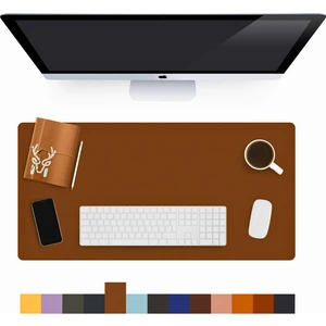 Lindos - Deri Mat, Masa Pedi, Büyük Mouse Pad, Ofis Için Mat, Su Geçirmez Mat, Ofis ve Ev Için Deri Pedi, Gaming Masa Matı, Masaüstü Için Masa