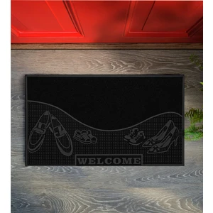 T&B HOME Dekoratif Siyah Kapı Önü Paspası Tb988512