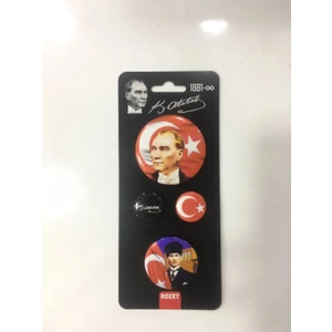 Mustafa Kemal Atatürk Yaka Rozeti