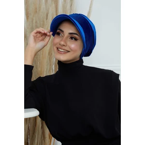 Aisha's Design Siperlikli Kadife Şapka Bone,B-73K