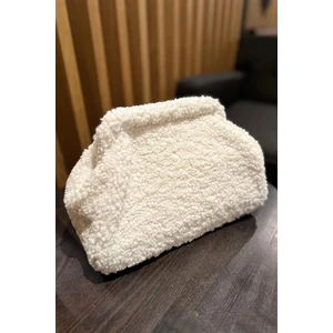 Kadın Peluş Teddy Clutch Portföy Çanta