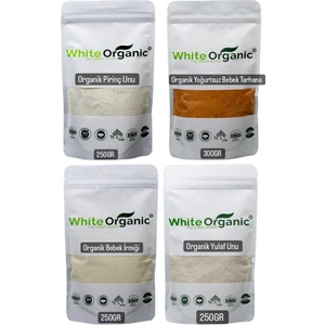 Yoğurtsuz Bebek Tarhana+Bebek İrmiği+Tam Pirinç Unu+Tam Yulaf Unu +6 Ay Organik Sertifikalı