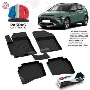 Hyundai Bayon 4D Havuzlu Paspas 2021-2024 A+ Kalite