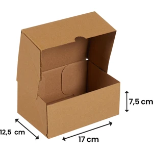 17x12,5x7,5-25 Adet Kesimli Kutu - İnternet ve Kargo Kutusu