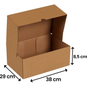 38x29x8,5-25 Adet Kesimli Kutu - Internet ve Kargo Kutusu