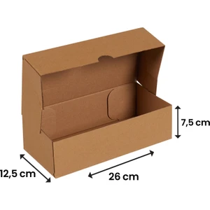 26x12,5x7,5-25 Adet Kesimli Kutu - Internet ve Kargo Kutusu