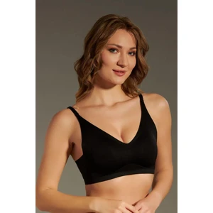 Balensiz Dikişsiz Lazer Çıkarılabilir Pedli Sütyen Siyah C3T3N6O120