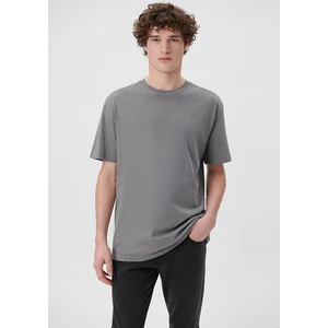 Erkek Gri Basic Tişört 066249-70096