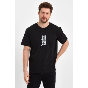 Uomo Park 2310 Relax Kalıp Özel Koleksiyon Baskılı Casual T-Shirt