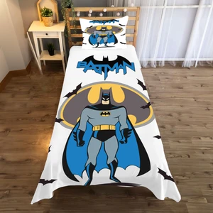 Batman Desenli Tek Kişilik Yatak Örtüsü ve Yastık Kılıfı