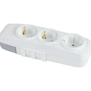 3'lü (Üçlü) Klemensli Topraklı Grup Priz