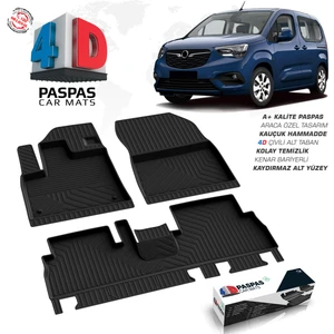 Opel Combo E 4d Havuzlu Paspas 2018 Üzeri A+