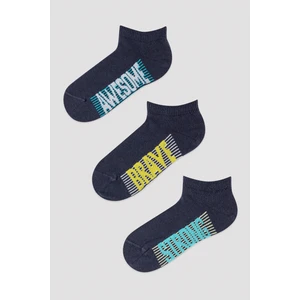 Erkek Çocuk Skate 3lü Patik Çorap