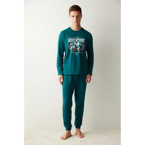 Mountain Jogger Koyu Yeşil Pijama Takımı